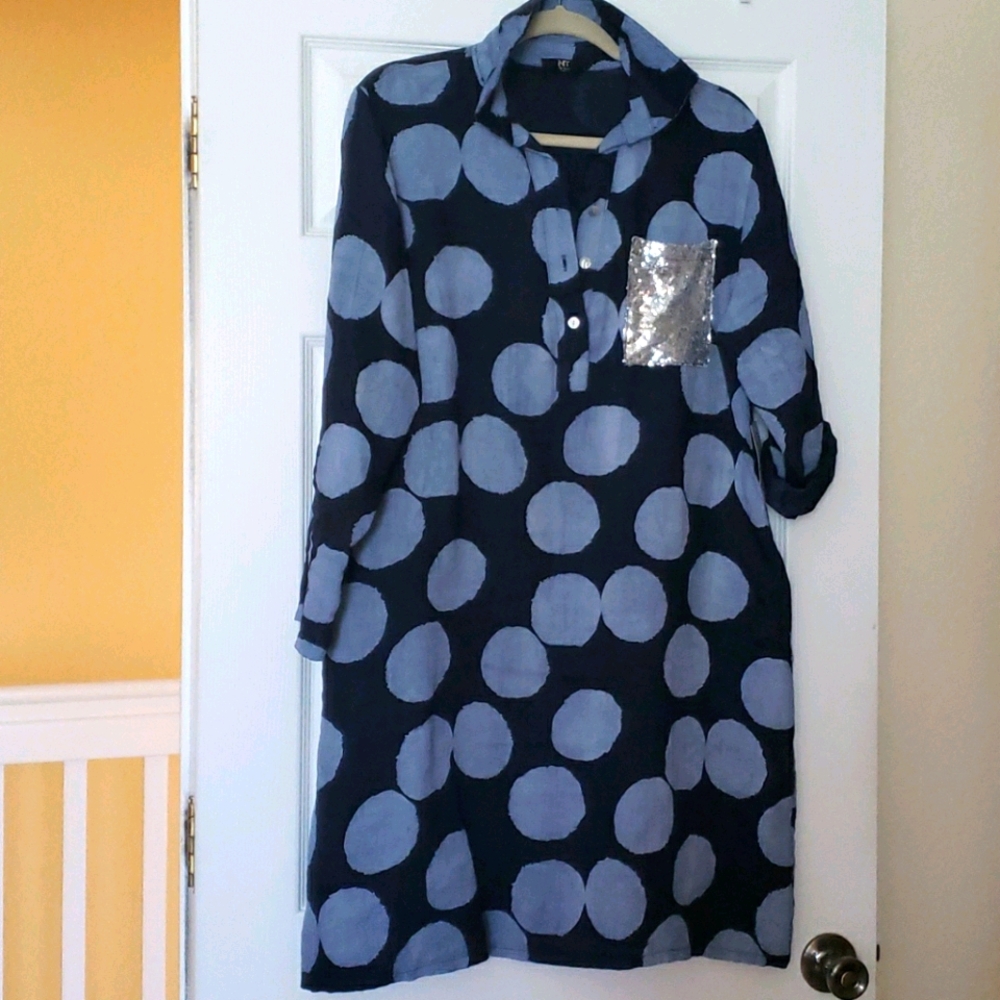 NWT, Italian Linen Dress 100% Linen 4TH OF JULY SALE $59.00